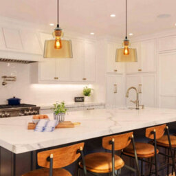Long Life Lamps Company Modern Vintage Gold Glass Pendant Light Lamp M0225 - thumbnail 9