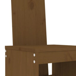 Berkfield 3 Piece Garden Bar Set Honey Brown Solid Wood Pine - thumbnail 5