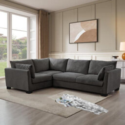Home Detail Renns Corner Sofa, Left-Hand Facing, Dark Grey Linen