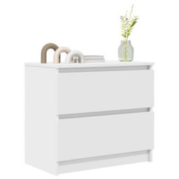 Berkfield Tv Cabinet White 60X35X54 Cm Engineered Wood - thumbnail 4