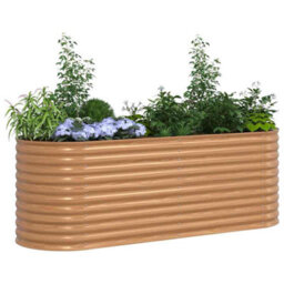 Walplus Garden Raised Bed Brown 240 X 80 X 81 Cm Steel - thumbnail 3