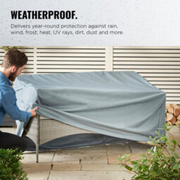 Vonhaus Waterproof Garden Bench Cover , Premium Heavy Duty Cover For 3 Seater Benches (H88 X W160 X D70Cm) - thumbnail 3