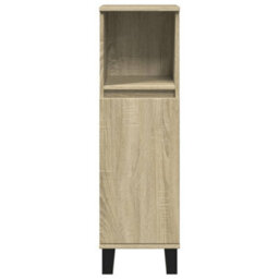 Berkfield Bathroom Cabinet Sonoma Oak 30X30X100 Cm Engineered Wood - thumbnail 4