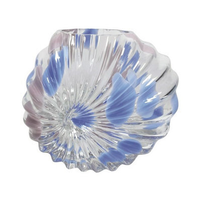 Straits Tidal Shell Decorative Vase Pink & Blue