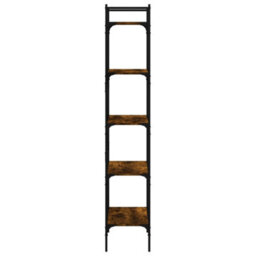 Vidaxl Bookcase 5-Tier Smoked Oak 56X31.5X174 Cm Engineered Wood - thumbnail 5