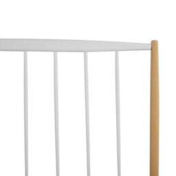 Beliani Bed Metal Maurs 160 X 200 Cm (Eu King Size) White - thumbnail 8