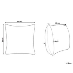 Beliani Bed Pillow Triglav High Polyester 50 X 60 Cm White - thumbnail 3