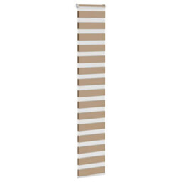 Berkfield Zebra Blind Sand Brown 40X230 Cm Fabric Width 35.9 Cm Polyester - thumbnail 3