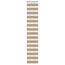 Berkfield Zebra Blind Sand Brown 40X230 Cm Fabric Width 35.9 Cm Polyester - thumbnail 1