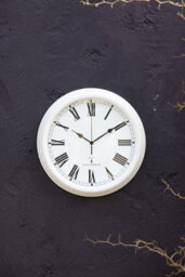 Primrose Outdoor Garden Clock Antique White Perfect Time Radio Controlled 38Cm - thumbnail 6