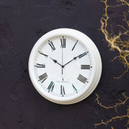 Primrose Outdoor Garden Clock Antique White Perfect Time Radio Controlled 38Cm - thumbnail 5
