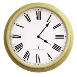 Primrose Outdoor Garden Clock Antique White Perfect Time Radio Controlled 38Cm