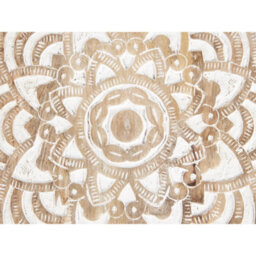 Beliani Set Of 2 Side Tables Sakita Mango Wood Brown/ White - thumbnail 8