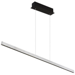Luminosa Lighting Luminosa Dentsy 120Cm Bar Pendant Ceiling Light Matt Silver Led Dimmable 4000K Touch Dimmer - thumbnail 1