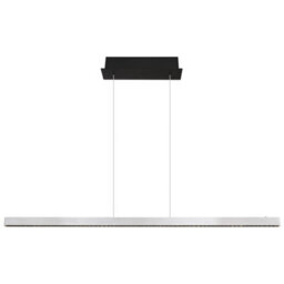 Luminosa Lighting Luminosa Dentsy 120Cm Bar Pendant Ceiling Light Matt Silver Led Dimmable 4000K Touch Dimmer - thumbnail 3