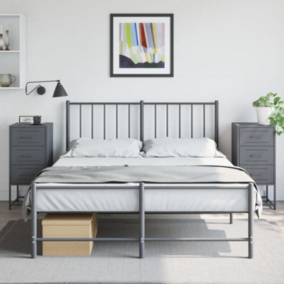 Vidaxl Bedside Cabinets 2 Pcs Anthracite 36X39X78 Cm Steel - image 1