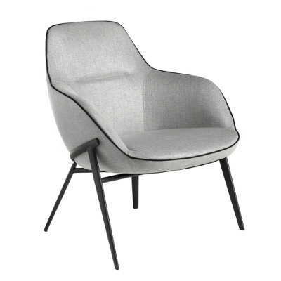Angel Cerda Stylish Grey Fabric Armchair For Modern Homes - image 1