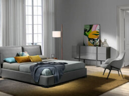 Angel Cerda Stylish Grey Fabric Armchair For Modern Homes - thumbnail 3