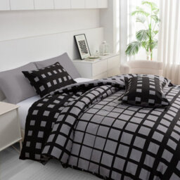 Grace King Size Duvet Cover Sets Premium Microfiber Kingsize Duvet Cover Sets 3 Pcs Ultrasoft Hypoallergenic With Zipper Closure - thumbnail 5