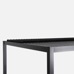 Sweeek - Louvered Pergola Aluminium And Steel 4 X 3M Black  - Palace - thumbnail 4