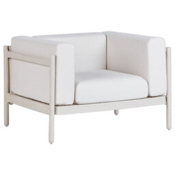 Beliani Set Of 2 Garden Armchairs Ferretti Light Beige - thumbnail 4
