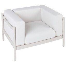 Beliani Set Of 2 Garden Armchairs Ferretti Light Beige - thumbnail 8