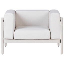 Beliani Set Of 2 Garden Armchairs Ferretti Light Beige - thumbnail 6