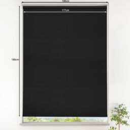 GoodHome Boreas Corded Black Blackout Roller Blind (W)180Cm (L)180Cm - thumbnail 6