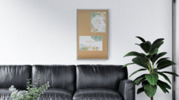 Allboards Cork Display Case With Aluminium Frame 90X60Cm Lockable Poster Case With Cork Rear Panel - thumbnail 2