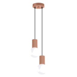 Sollux Lighting Halo Aluminum/glass Mocca 2 Lights Modern Pendant Lamps - thumbnail 1