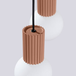 Sollux Lighting Halo Aluminum/glass Mocca 2 Lights Modern Pendant Lamps - thumbnail 6