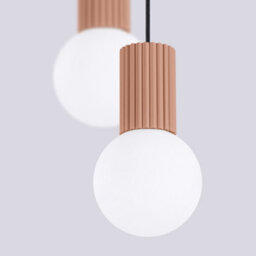 Sollux Lighting Halo Aluminum/glass Mocca 2 Lights Modern Pendant Lamps - thumbnail 5