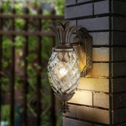 Luminosa Lighting Elstead Plantation 1 Light Small Outdoor Wall Lantern Burnished Bronze Ip44 - thumbnail 3
