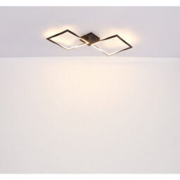 Luminosa Lighting Luminosa Maxxy Integrated Led Semi Flush Ceiling Light Matt Black 2X Led 3000K - thumbnail 6