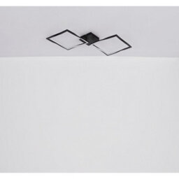 Luminosa Lighting Luminosa Maxxy Integrated Led Semi Flush Ceiling Light Matt Black 2X Led 3000K - thumbnail 7