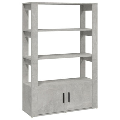 Berkfield Classic Sideboard Concrete Grey 80X30X119.5 Cm Engineered Wood - image 1