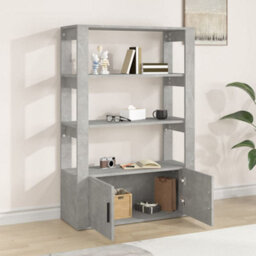 Berkfield Classic Sideboard Concrete Grey 80X30X119.5 Cm Engineered Wood - thumbnail 3