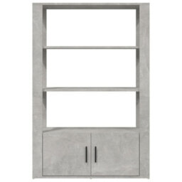 Berkfield Classic Sideboard Concrete Grey 80X30X119.5 Cm Engineered Wood - thumbnail 6