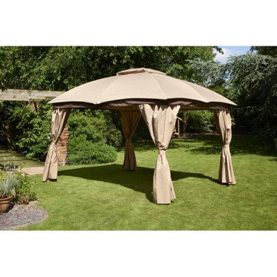 Glendale Garden & Leisure Glendale Rio Gazebo 3 X 3.65M Mocha - image 1