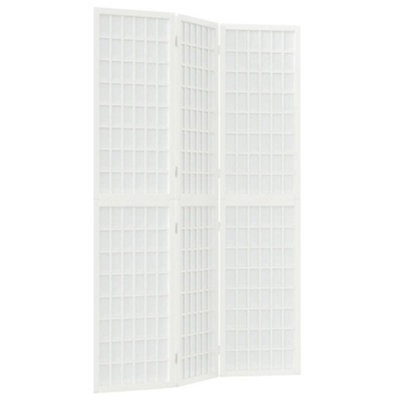 Berkfield Classic Folding 3-Panel Room Divider Japanese Style 120X170 Cm White - image 1