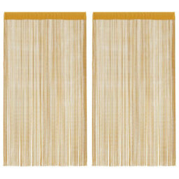 Walplus String Curtains 2 Pcs Gold 140X250 Cm - thumbnail 2