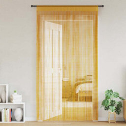 Walplus String Curtains 2 Pcs Gold 140X250 Cm