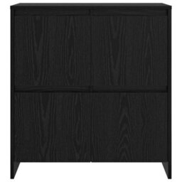 Berkfield Sideboard Black Oak 70 X 41 X 75 Cm Engineered Wood - thumbnail 6