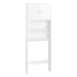 Sobuy Bzr165-W, Over Toilet Cabinet Bathroom Space Saver Bathroom Storage Cabinet Cupboard,white,w65Xd19.6Xh181 - thumbnail 1