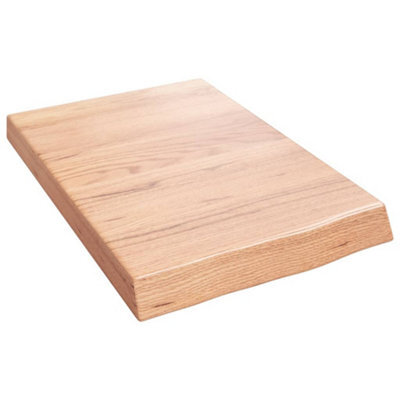 Berkfield Wall Shelf Light Brown 40X60X6 Cm Treated Solid Wood Oak - image 1