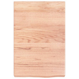 Berkfield Wall Shelf Light Brown 40X60X6 Cm Treated Solid Wood Oak - thumbnail 2