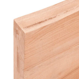 Berkfield Wall Shelf Light Brown 40X60X6 Cm Treated Solid Wood Oak - thumbnail 3