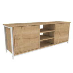 Decorotika Otis Tv Stand For Tv's Up To 63 Inch Gold And Anthracite - thumbnail 5