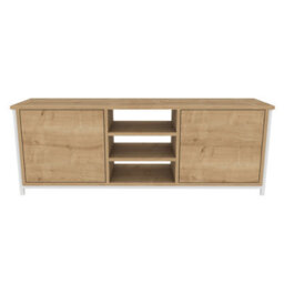 Decorotika Otis Tv Stand For Tv's Up To 63 Inch Gold And Anthracite - thumbnail 4