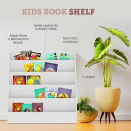 Book Shelf Wooden Storage Rack Organizer Bookcase Bookshelf Stand - thumbnail 4